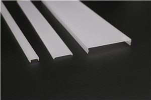 Cubierta de tira de plástico led para canales led